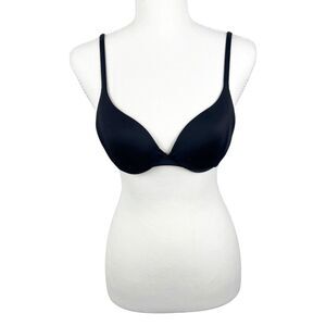 Body by Victoria IPEX Bra Women 32B Black Demi Padded Wired T-Shirt Bra